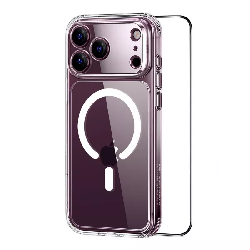 ESR Classic Hybrid MagSafe & Tempered Glass iPhone 17 Pro Max / 18 Pro Max läpinäkyvä