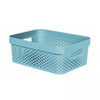 Curver Infinity Recycled 11L säilytysrasia sininen 36x27x14cm