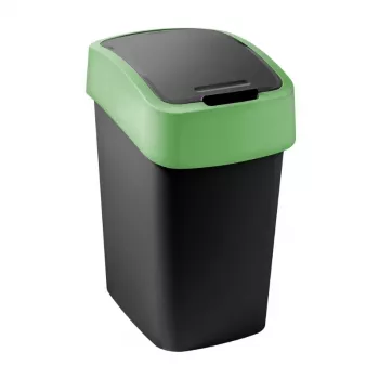 CURVER Flip Bin 9L musta/vihreä jäteastia