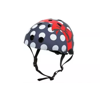 Hornit Polka Dot lasten pyöräilykypärä 48-53 cm LED-valolla