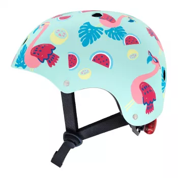 Hornit Flamingo lasten pyöräilykypärä M (53-58 cm) takana LED-valo FLS931
