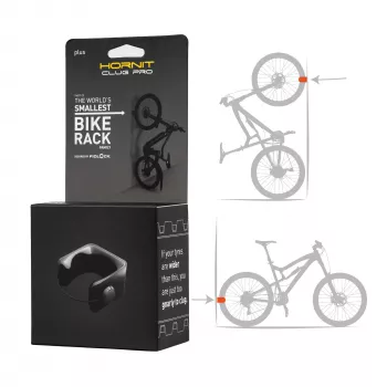 Hornit CLUG PRO MTB Plus pyörän säilytysjärjestelmä – musta, XXL (sopii 2,3-3,3 tuuman renkaille) 7765PCP