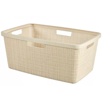 CURVER pyykkikori Jute 46L 59x39x26cm kerma