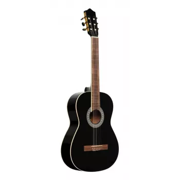 Stagg SCL60 BLK konserttikitarra 4/4 kuusikansi musta kiiltävä