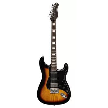 Stagg SES-60 SNB sähkökitara - Sonic Blue, SSS-mikrofonit, leppärunko