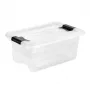 keeeper Crystalbox Cornelia säilytyslaatikko kannella, 4 L, 29,5 x 19,5 x 12,5 cm, läpinäkyvä