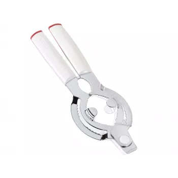 LEIFHEIT ComfortLine purkinavaaja 103135 – vaivaton Twist-Assist, säädettävä kahva, konepesunkestävä, valkoinen/harmaa