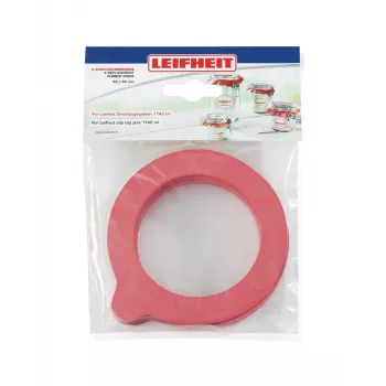 LEIFHEIT varakumirenkaat 6 kpl 68x94 mm vuotamattomiin 1140 ml lasipurkkeihin