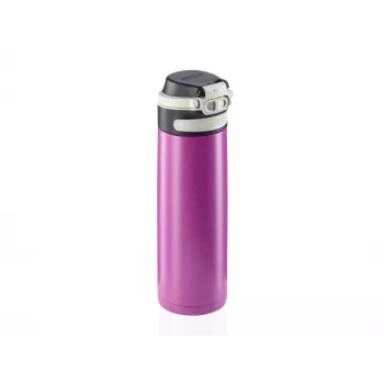 LEIFHEIT Thermos Flip 600 ml violetti tyhjiöeristetty ruostumaton teräspullo