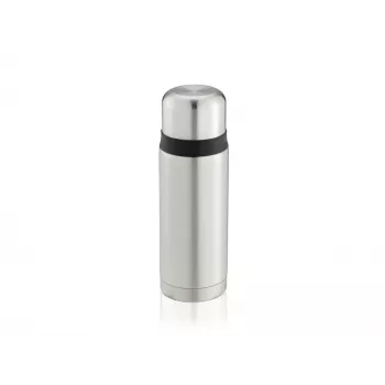 LEIFHEIT Thermos Coco 0,75L tyhjiöeristetty juomapullo, ruostumaton teräs lasisella sisäosalla, hopea