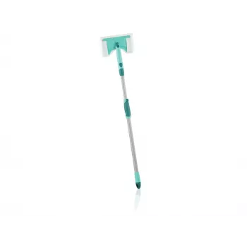LEIFHEIT laatta- ja kylpyhuoneharja teleskoottivarrella 93-150 cm kylpyhuonepuhdistin Micro Duo