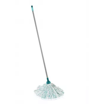 LEIFHEIT Classic siivousmoppi 140 cm teräsvarrella ja imukykyisellä viskoosipäällä