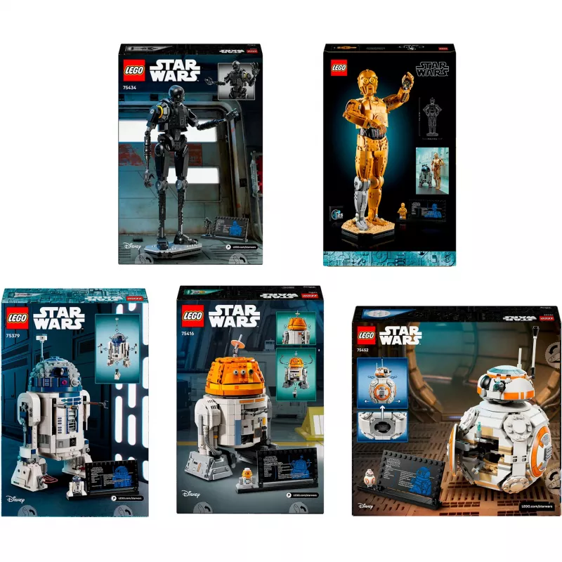 LEGO Star Wars droidipaketti (BB-8, R2-D2, BB-9E) sovellusohjatut robottidroidit