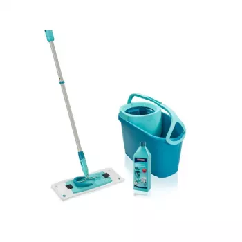 LEIFHEIT lattianpuhdistussarja Clean Twist M Ergo Power Cleaner 1L kanssa, spin-moppijärjestelmä, vihreä/valkoinen