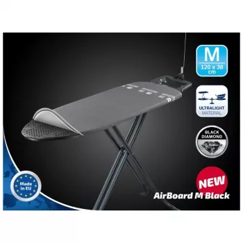 LEIFHEIT Air Board M -silityslauta, Thermo-Reflect, musta, 120 x 38 cm