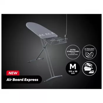 LEIFHEIT Air Board Express M -silityslauta musta 120x38 cm