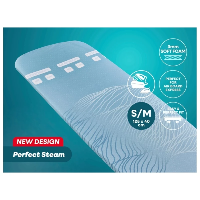 LEIFHEIT silityslaudan päällys Perfect Steam Air Board Express S/M 125x40 cm