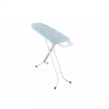 LEIFHEIT silityslauta Classic M Compact 120x38 cm puuvillapäällyksellä ja kiinteällä silitysraudan telineellä