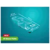 LEIFHEIT Air Board Table Compact -silityslauta 70x30 cm, Thermo-Reflect, taitettava, sininen/valkoinen