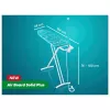 LEIFHEIT Air Board M Solid Plus -silityslauta 120x38 cm Thermo-Reflect-päällyksellä