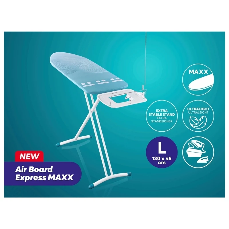 LEIFHEIT Air Board Express L Maxx Solid -silityslauta 130x45 cm Thermo-Reflect