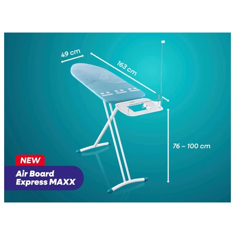 LEIFHEIT Air Board Express L Maxx Solid -silityslauta 130x45 cm Thermo-Reflect