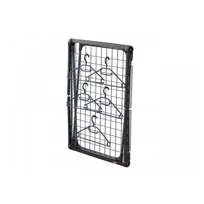 LEIFHEIT Pegasus 200 Solid Black -pyykkiteline, 20 m kuivauspituus, taitettava