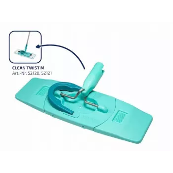 LEIFHEIT Clean Twist M Ergo Set – lattiamoppijärjestelmä spin-linkoajalla, teleskoottivarsi, mikrokuitupää, 20 L ämpäri
