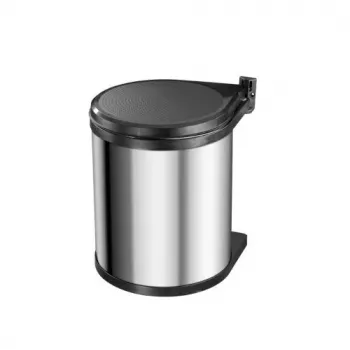 HAILO Compact-Box M 15L ruostumaton teräs poljinroskis Soft-Close-kannella