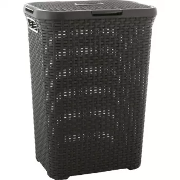 Curver Style 60L pyykkilaatikko tummanharmaa