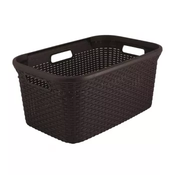 CURVER pyykkikori Style 45L 59,2 x 38 x 27 cm tummanruskea