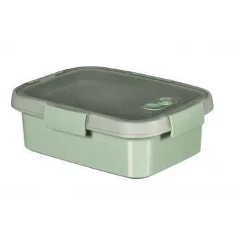 CURVER säilytysrasia elintarvikkeille Lunch suorakaiteen muotoinen 1L Smart Eco To Go 20x15x7cm Soft Green
