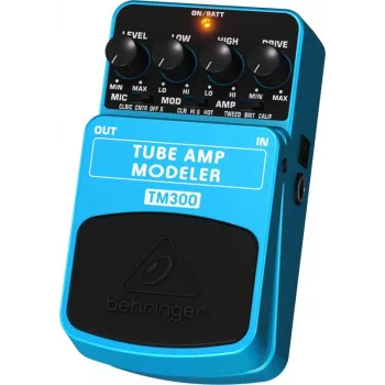 Behringer TM300 Tube Amp Modeler -efektipedaali sähkökitaralle, sininen/musta