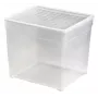 CURVER tekstiililaatikko kannella 33L läpinäkyvä 39,5x34,2x34,3cm