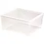 CURVER laatikko kannella tekstiililaatikko 18,5L läpinäkyvä | 39,6x34,3x17,3cm