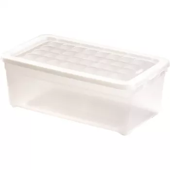 Curver Textile Box 5,7L läpinäkyvä säilytyslaatikko kannella, 34,3 x 19,5 x 12,5 cm