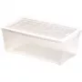 Curver Textile Box 5,7L läpinäkyvä säilytyslaatikko kannella, 34,3 x 19,5 x 12,5 cm