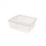 CURVER tekstiililaatikko kannella, 10L, läpinäkyvä, 34,2 x 29,7 x 12,5 cm