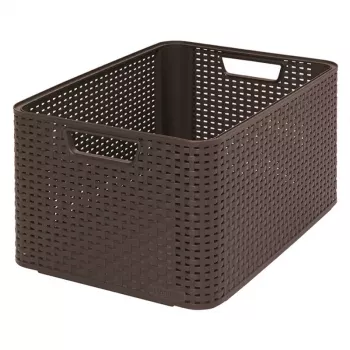 CURVER laatikko Style L 43,6 x 32,6 x 23 cm tummanruskea säilytyslaatikko