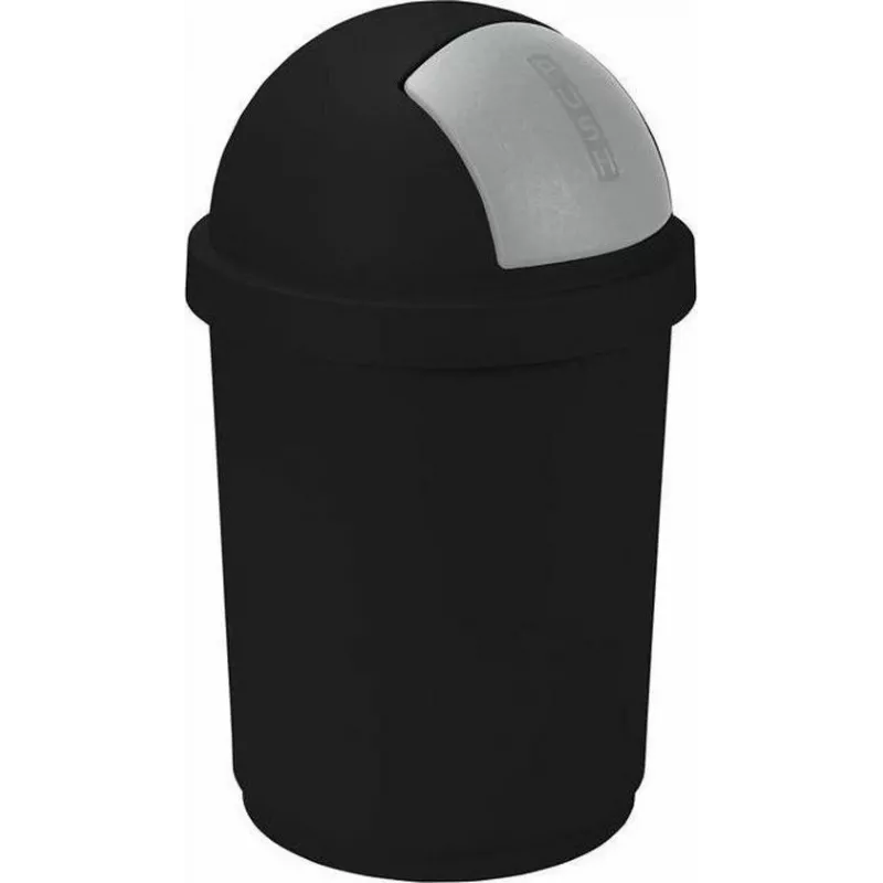 CURVER Bullet 50L musta/hopea jäteastia