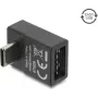 Delock USB 2.0 USB Type-C uros Easy USB Type-A naaras kulma-adapteri, musta