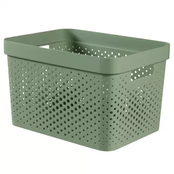 CURVER Infinity Recycled -säilytyslaatikko 17L 36x27x22cm vihreä