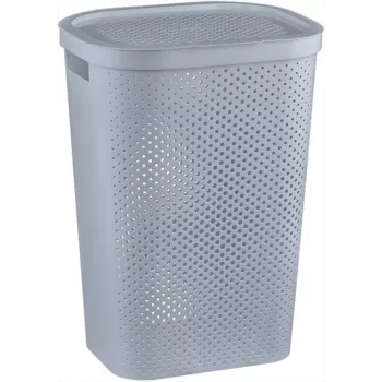 CURVER Infinity Recycled 60L pyykkikori 44x35x60cm harmaa