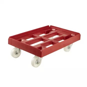 keeeper kuljetusvaunu kuljetuslaatikoille ja koreille Rolf 61x41x19 cm punainen