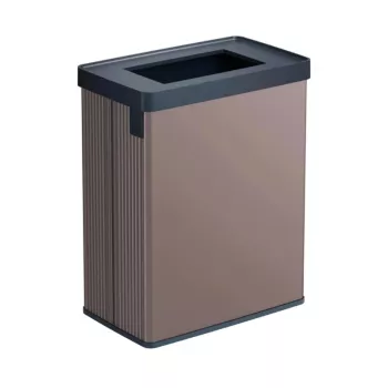 CURVER suorakaiteen muotoinen metalloitu jäteastia Verto Recycle 54L Pearl Pink