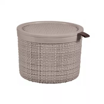 CURVER Jute-kori kannella pyöreä 2L Ø17x13cm beige