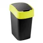 Curver Flip Bin 9L musta ja keltainen jäteastia