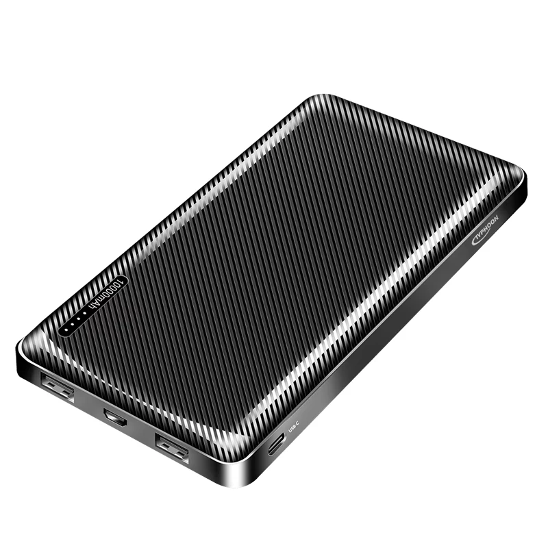 TYPHOON matkavirtapankki 10000 mAh LiPo musta
