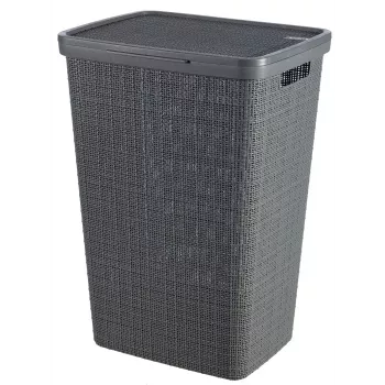 CURVER Jute-pyykkiarkku 58L 43x34x60cm tummanharmaa