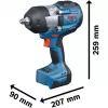 Bosch GDS18V-1400 BITURBO Brushless 3/4 inch akkuiskuruuvinväännin (runko, L-Boxx)
